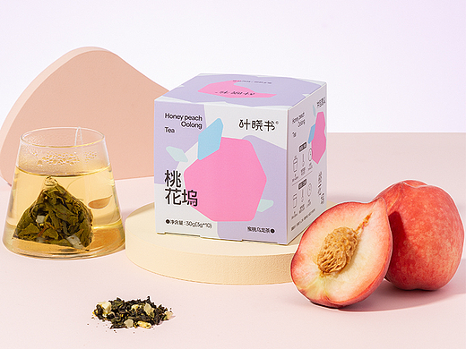 蜜桃乌龙花茶｜美食摄影&视觉设计