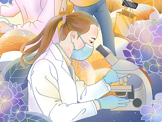 劳动节——日报风插画