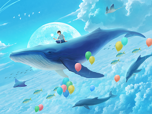 近期原创治愈系插画