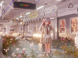 Blender 花海地铁