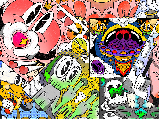 美式潮流插画