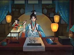 古風(fēng)插畫圖