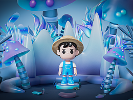 IP设计 | “花开流溪”IP卡通