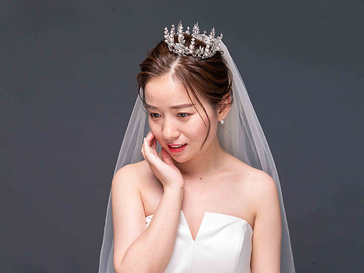 单人婚纱公主照精修