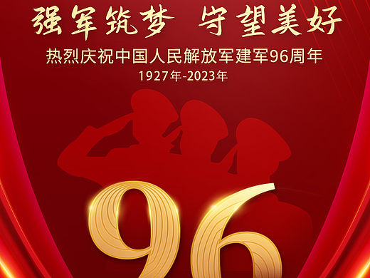 建军节海报
