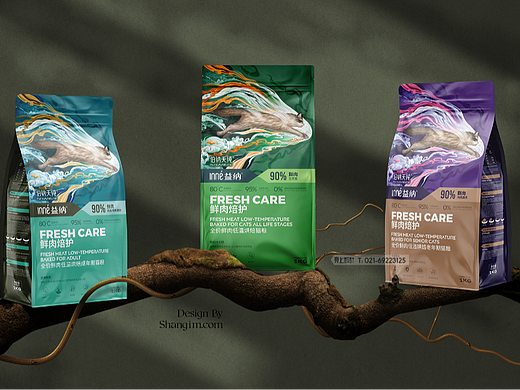 猫粮包装 猫粮包装设计 插画 宠物食品包装 包装设计
