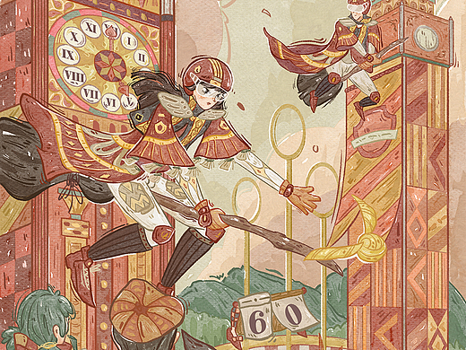 水彩風(fēng)- 哈利波特·格蘭芬多 | 誰(shuí)能拒絕魁地奇呢（個(gè)人主頁(yè)-ZNjE3NTM4ODg=） - 創(chuàng)作習(xí)作 - 站酷設(shè)計(jì)師阿木木_6230原創(chuàng)素材 - 站酷ZCOOL