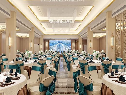 乡镇酒店设计之二：四楼宴会厅（个人主页-ZNjY1MzMxMjA=） - 酒店餐饮设计 - 站酷设计师IM老鬼原创素材 - 站酷ZCOOL