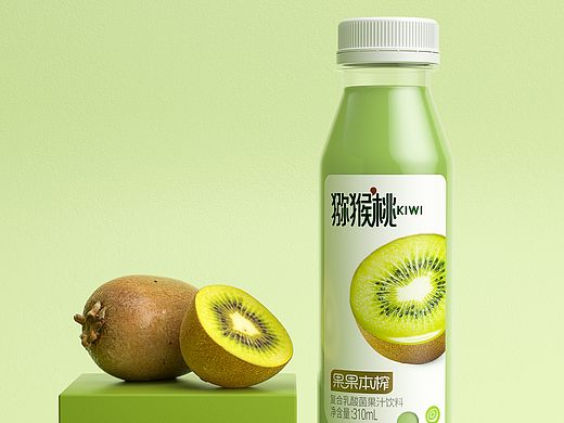 长江案例丨果果本榨复合乳酸菌果汁饮料包装设计