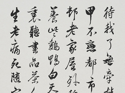两幅人生感悟的书法作品
