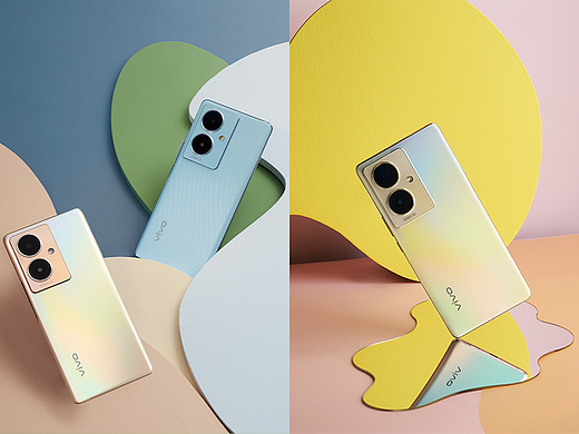 「色彩碰撞游戏」vivo Y78+ 手机创意图赏（个人主页-ZNjUxMzg2ODA=） - 产品摄影 - 站酷设计师苏星子原创素材 - 站酷ZCOOL