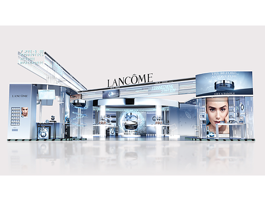 化妆品展台设计 兰蔻LANCOME发光眼霜