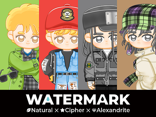 《Watermark》同人向IP人物形象