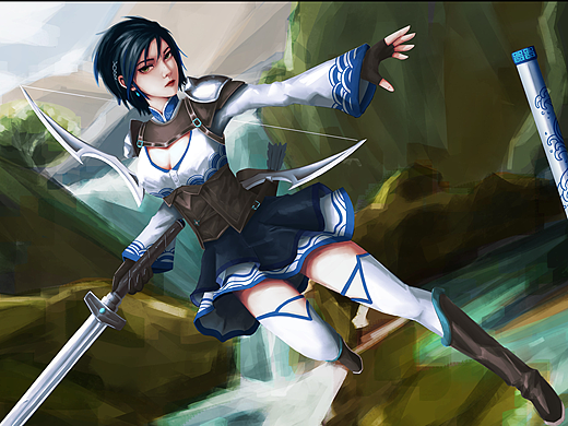 青花之令·界孙尚香（个人主页-ZNjYyMTAwMDA=） - 概念设定 - 站酷设计师YUMTU原创素材 - 站酷ZCOOL