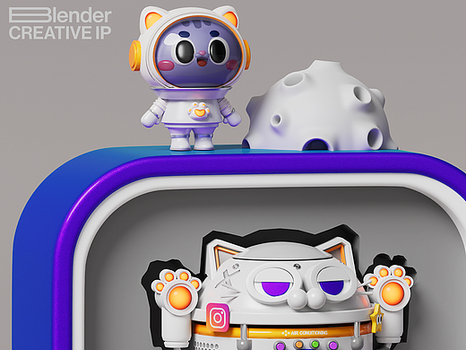 dinlab × 小鱼仔Blender梦幻充能创造营学习作品