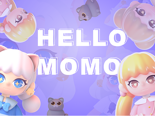 HELLO MOMO-个人IP形象设计