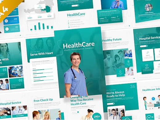 55页医疗保健医疗医学研究医疗团队介绍通用PPT模板A4