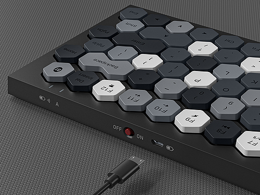 六邊形彩色鍵盤-SK658 | Mofii摩天手（個人主頁-ZNjM3NjU3MzI=） - 電商 - 站酷設(shè)計師CheerChen5原創(chuàng)素材 - 站酷ZCOOL