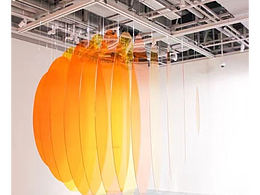 售樓處酒店戶(hù)外雕塑大型藝術(shù)擺件透明亞克力3D圓飾品