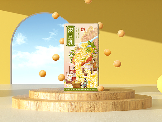开鑫浓豆乳包装设计