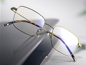 钛质简约镜架详情页一款