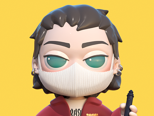 IP設計 / C4D建模 / IP雕刻 / 項目合集（個人主頁-ZNTk2MjE0NTI=） - IP形象 - 站酷設計師小火山volcano原創(chuàng)素材 - 站酷ZCOOL