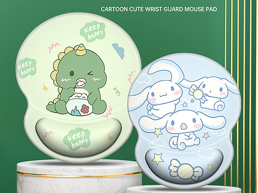 绿色打印护腕垫详情