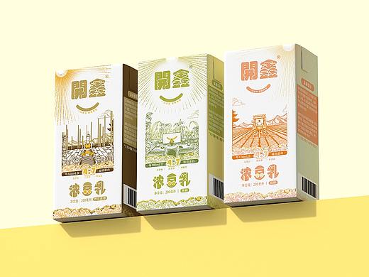 开鑫浓豆乳包装设计｜“豆”要健康