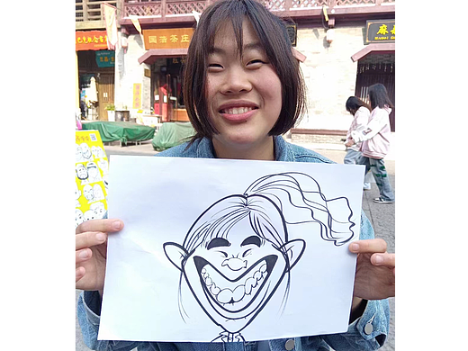 小朋友說，要不是打不過你，你早挨打了!（個人主頁-ZNTk0OTQ5NjQ=） - 單幅漫畫 - 站酷設(shè)計(jì)師仝畫夸張漫像原創(chuàng)素材 - 站酷ZCOOL