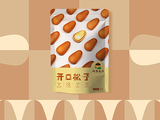 「林谷森园」开口松子包装设计