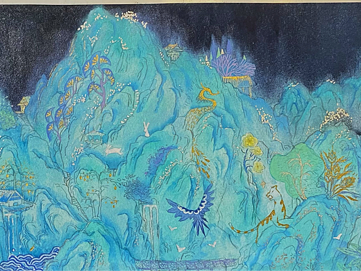 渔歌子·西塞山（个人主页-ZNjE0ODEyNTI=） - 艺术插画 - 站酷设计师syouyou原创素材 - 站酷ZCOOL