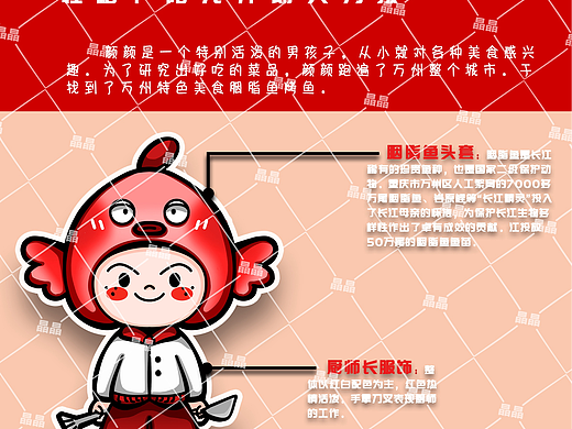 万州烤鱼ip设计