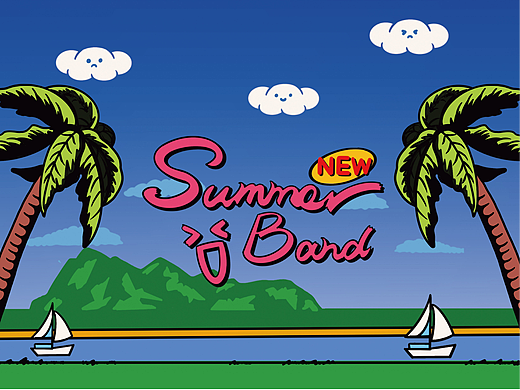 原创插画-夏日乐队Summer Band
