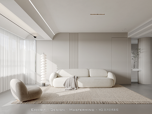 新作首发 现代极简风客餐厅 × 混沌空间视觉表现