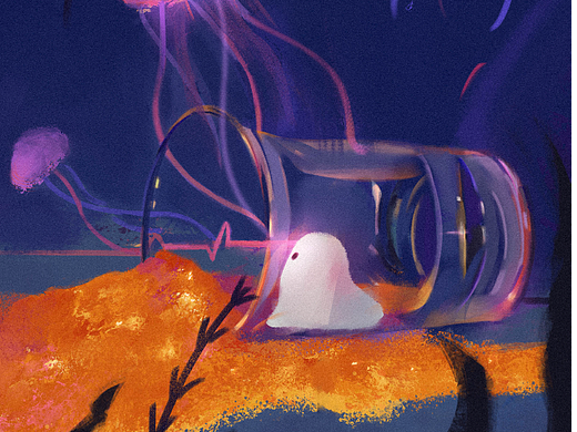 橙蓝调色彩速涂练习（个人主页-ZNjcwNDQ1Njg=） - 创作习作 - 站酷设计师沄闲YUNXIAN277原创素材 - 站酷ZCOOL