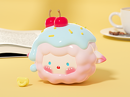 【咩顶万物】咪叩家 甜美樱桃糖球 咩咩手办 潮玩摆件