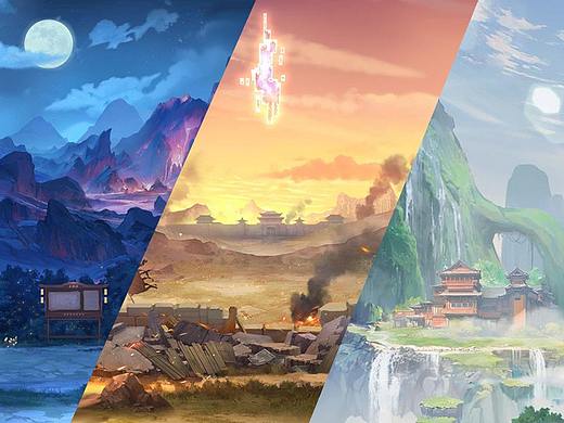 竖版修仙类场景