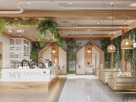 现代奶茶店