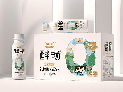 酵畅酸奶包装设计