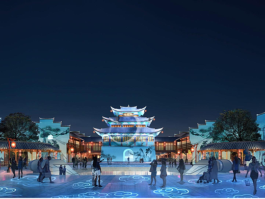 上饶广场沉浸式夜游