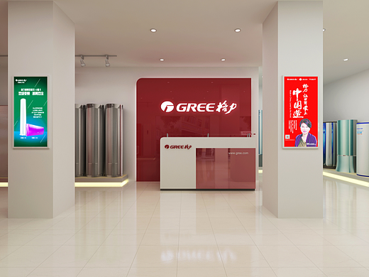 空调电器展厅展览馆3dmax效果图渲染