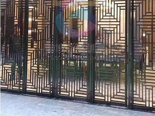 中式不锈钢屏风花格厂家定制