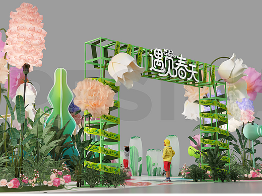 春季商场美陈 