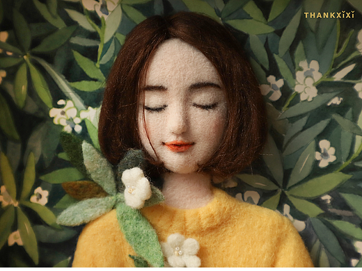 囍囍的羊毛毡【植物系女孩】 