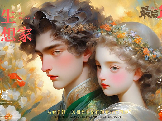 开屏广告，商业KV，16:9画面，商稿练习
