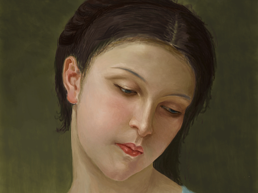 厚涂人像学习练习7油画临摹（个人主页-ZNjE3NzI0NDQ=） - 创作习作 - 站酷设计师天逸宝地原创素材 - 站酷ZCOOL