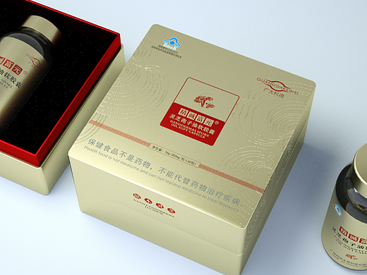 保健品 X 三维建模 I 灵芝袍子油胶囊