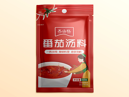 番茄汤料包装设计