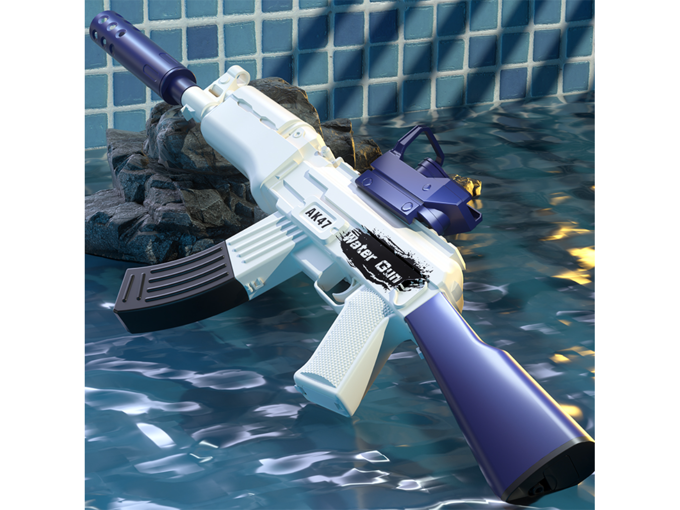 跨境热销电动水枪可充电高压滋水枪连发远射打水仗神器儿童玩具枪-阿里巴巴