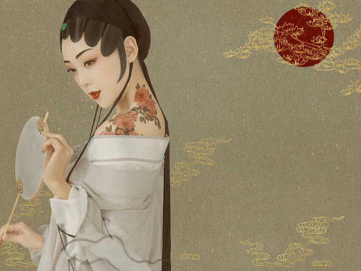 大叔的修图练习——古风摄影工笔画后期，戏曲篇